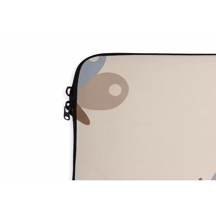 Laptop hülle - Insekt – Schmetterlingsmuster – Abstrakt – Blau – Beige — 5