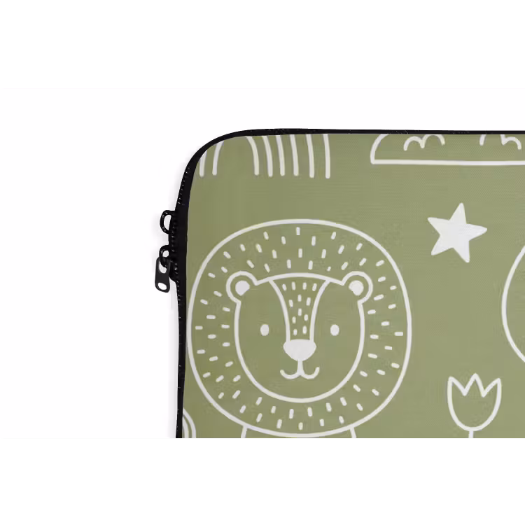 Laptop hülle - Tiere – Muster – Illustration – Natur – Grün — 5