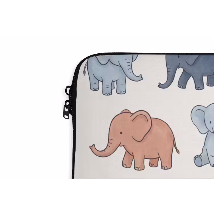 Laptop hülle - Tiere – Muster – Kinderzimmer – Pastell – Verspielt — 5