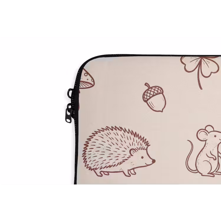 Laptop hülle - Tiere – Wald – Natur – Skizze – Muster — 5