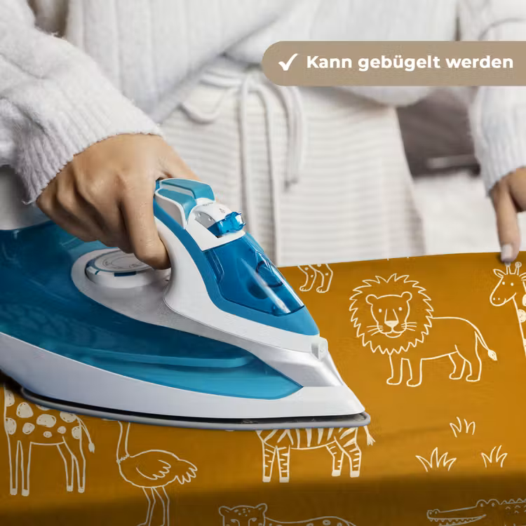 Wandteppich - Tiere – Safari – Muster – Kindlich – Ocker — 10