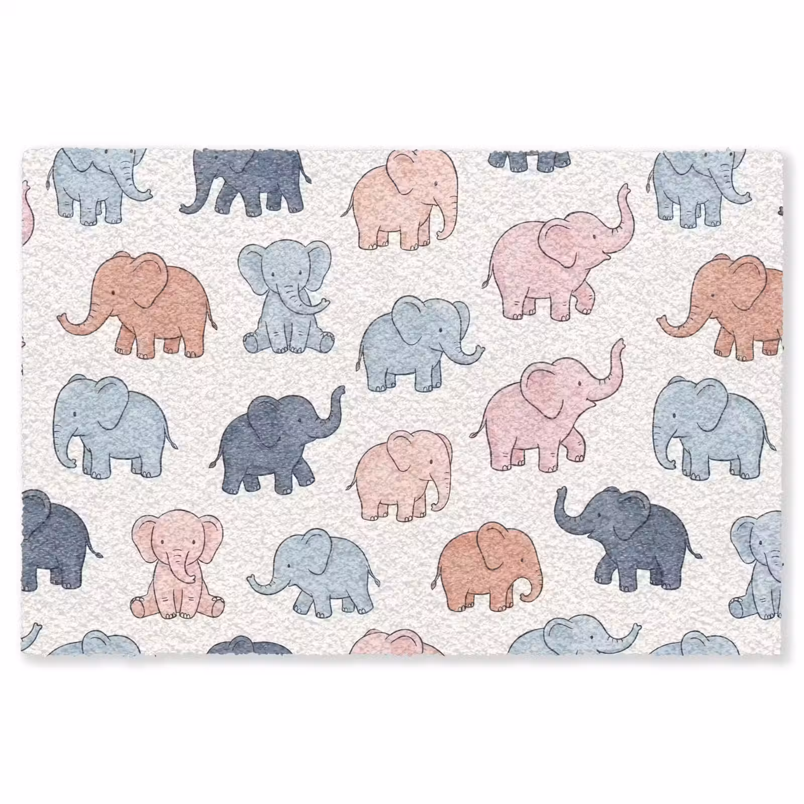 Teppich - Tiere – Muster – Kinderzimmer – Pastell – Verspielt — 1