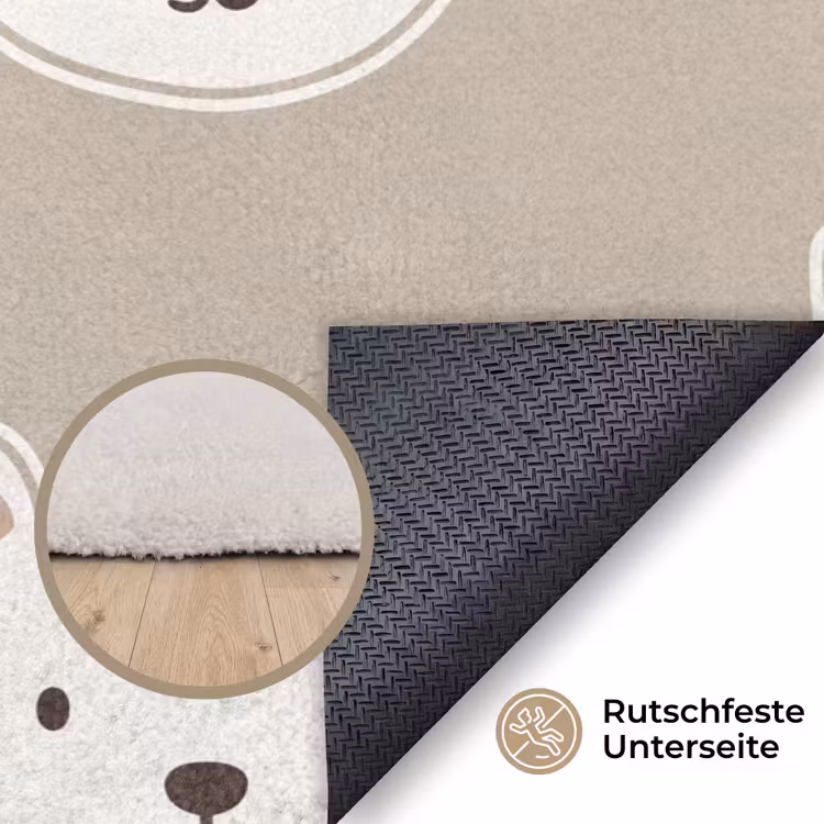 Teppich - Tiere – Muster – Illustration – Modern – Beige — 4