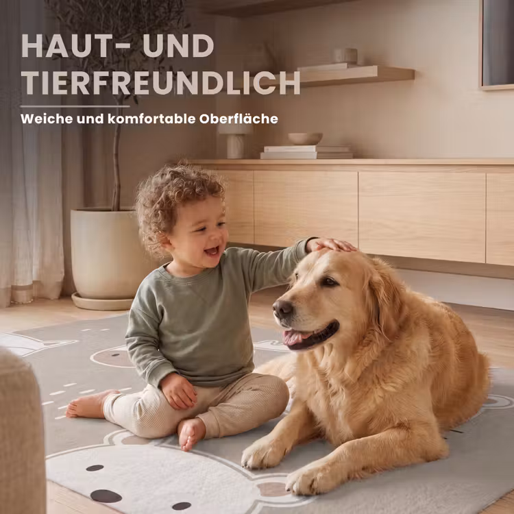 Teppich - Tiere – Muster – Illustration – Modern – Beige — 6