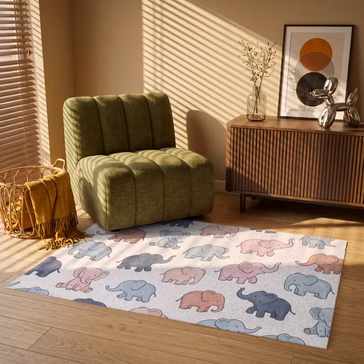 Teppich - Tiere – Muster – Kinderzimmer – Pastell – Verspielt — 2