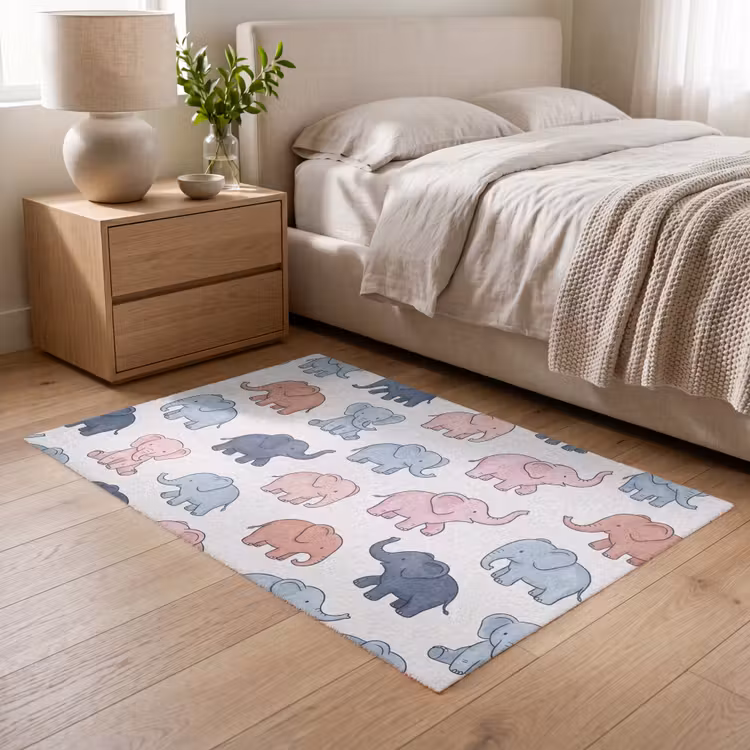 Teppich - Tiere – Muster – Kinderzimmer – Pastell – Verspielt — 5