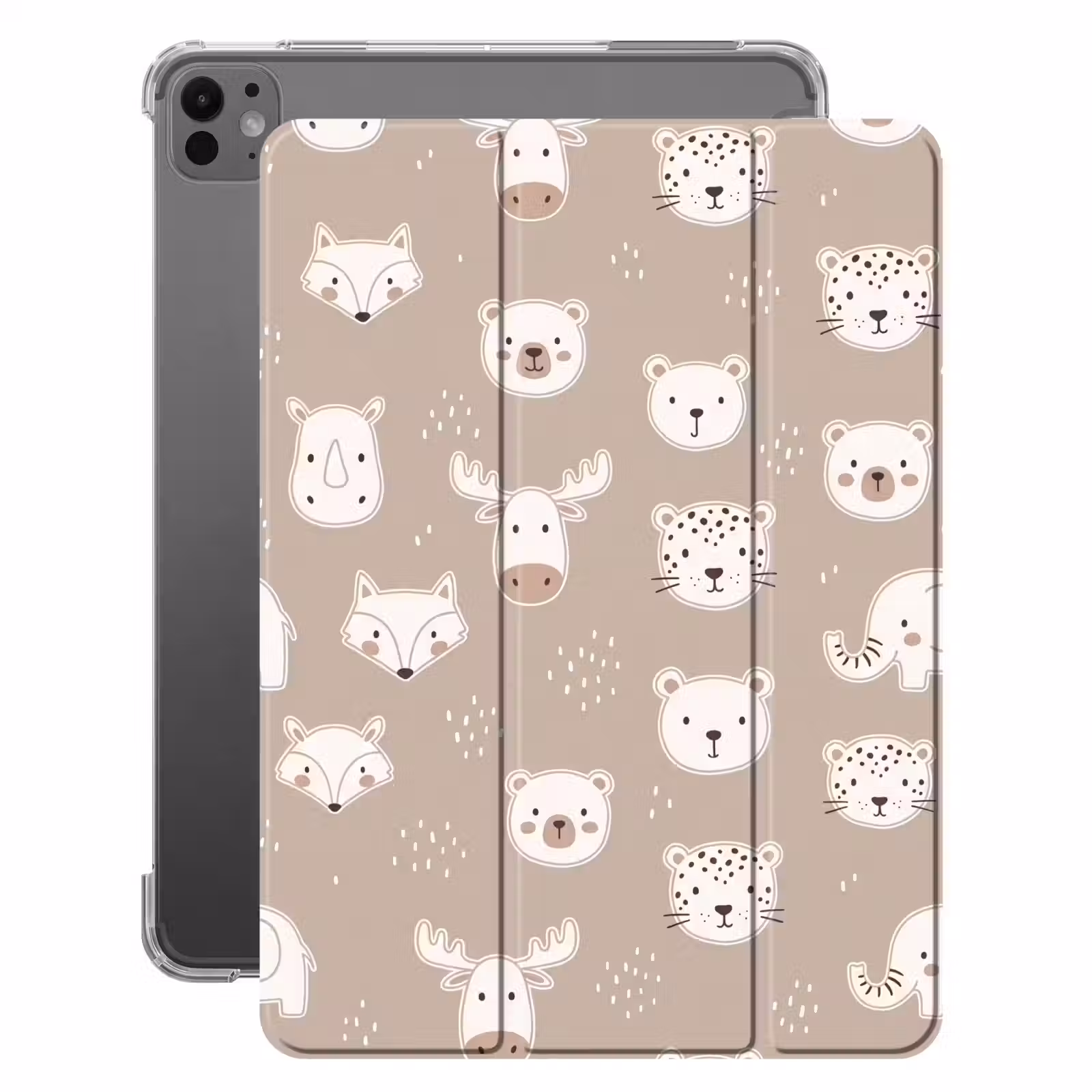 Tiere – Muster – Illustration – Modern – Beige — 1