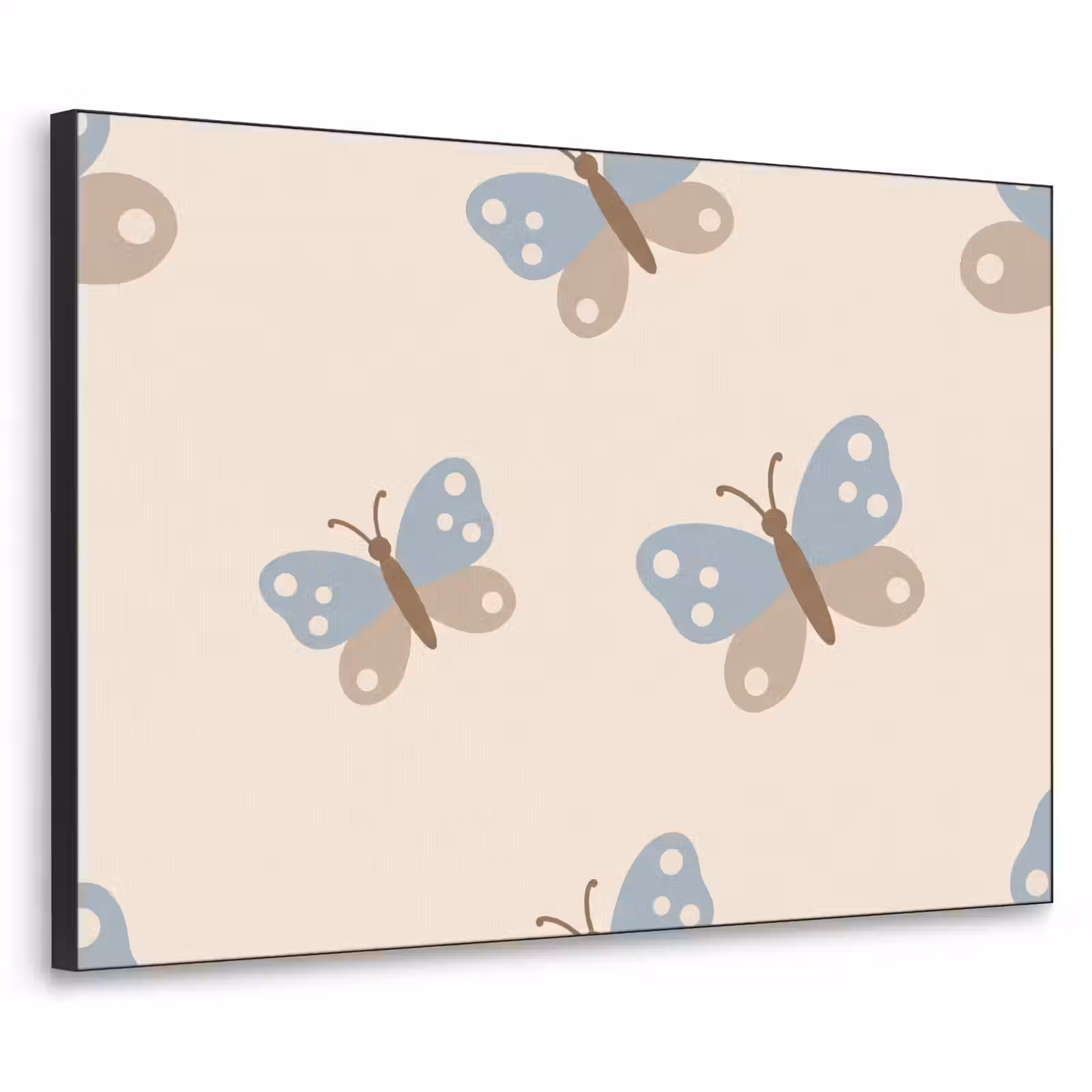 Art Frame - Insekt – Schmetterlingsmuster – Abstrakt – Blau – Beige — 1