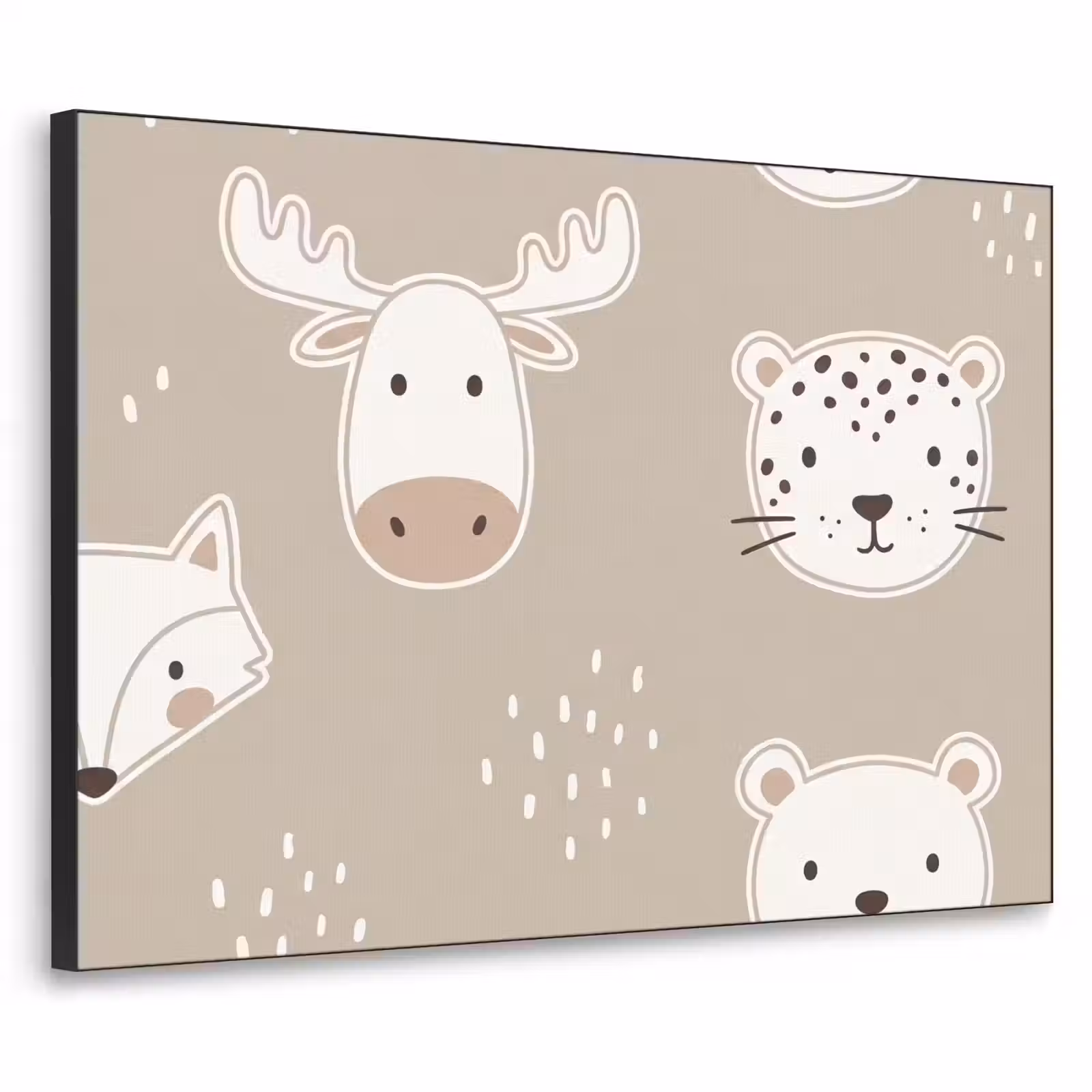 Art Frame - Tiere – Muster – Illustration – Modern – Beige — 1