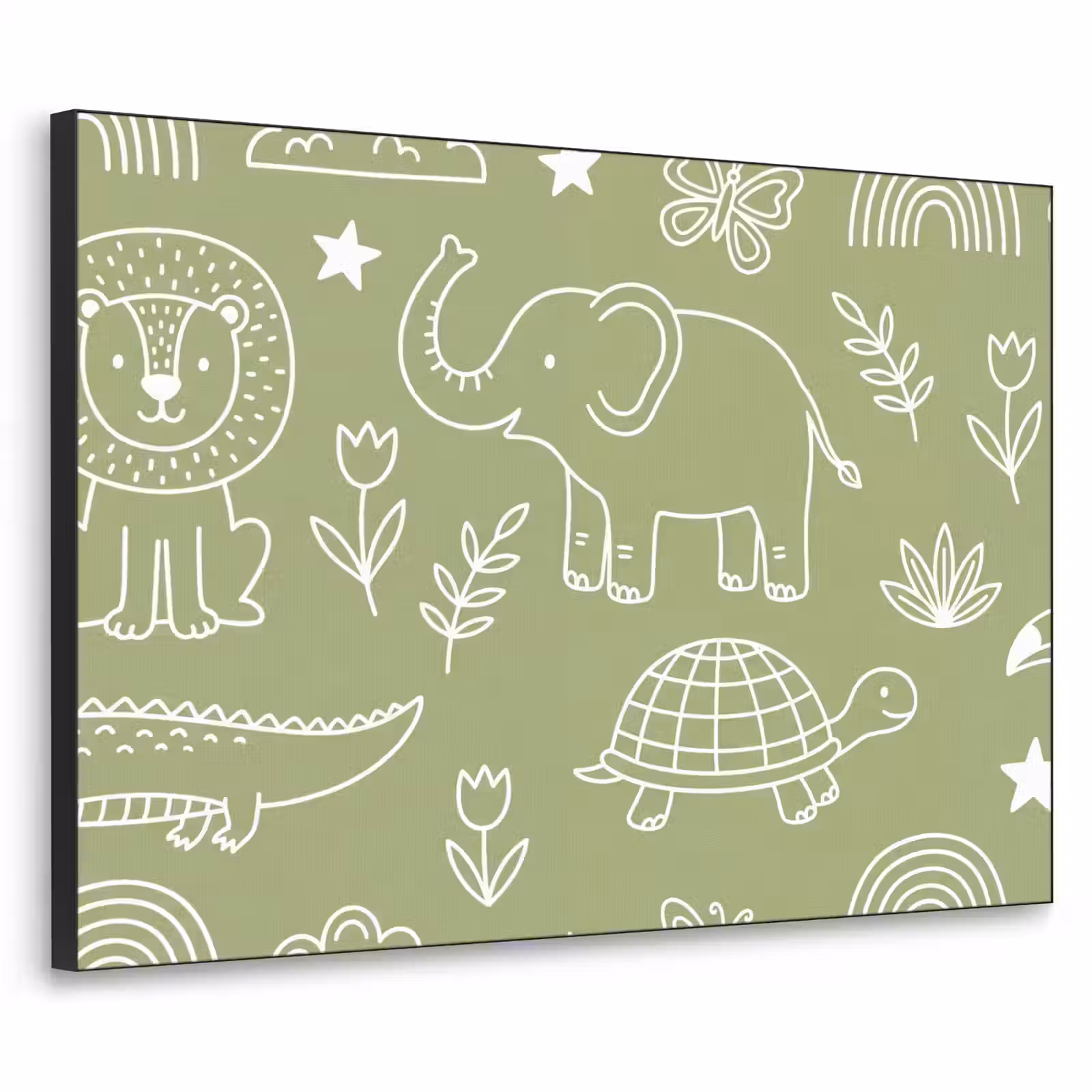 Art Frame - Tiere – Muster – Illustration – Natur – Grün — 1