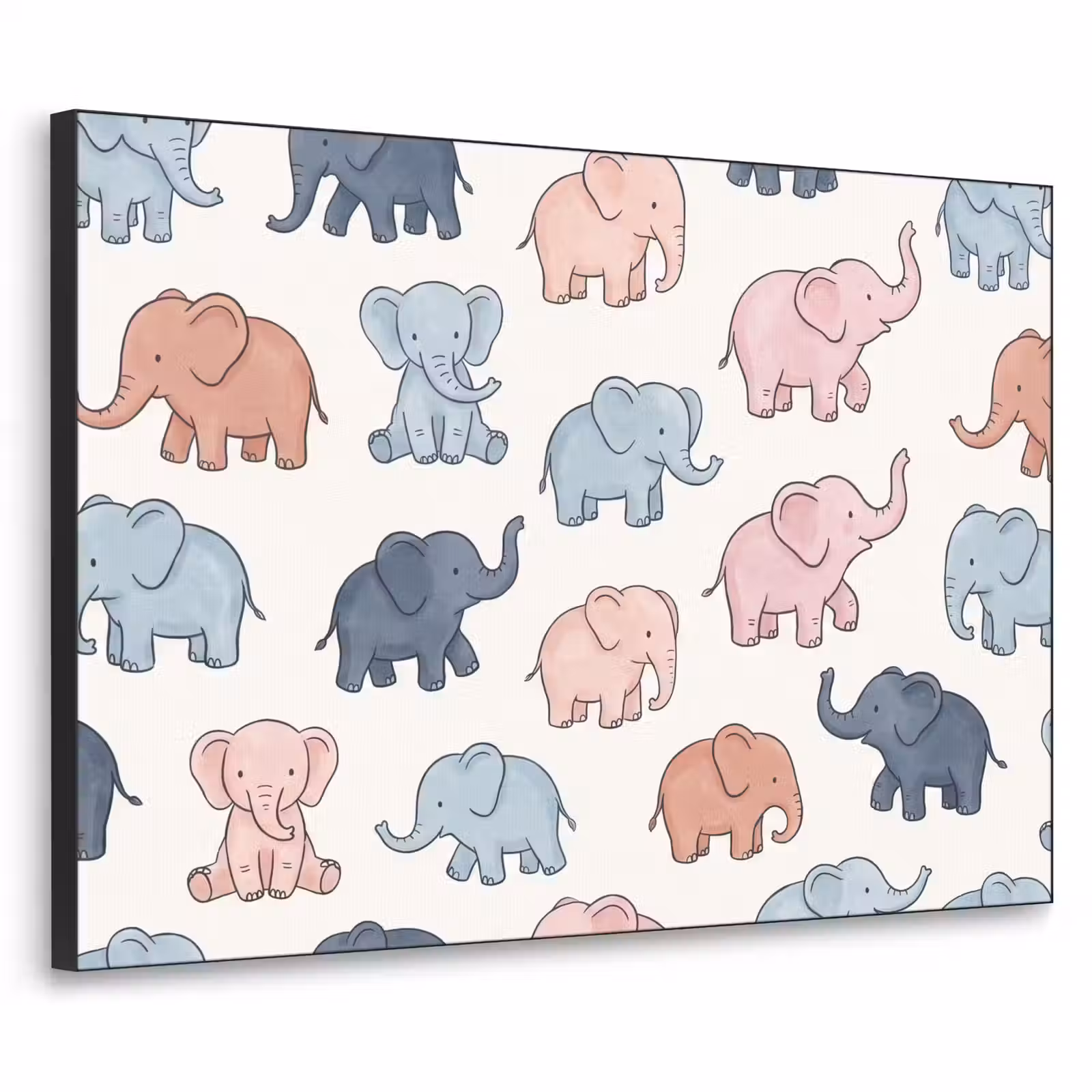 Art Frame - Tiere – Muster – Kinderzimmer – Pastell – Verspielt — 1