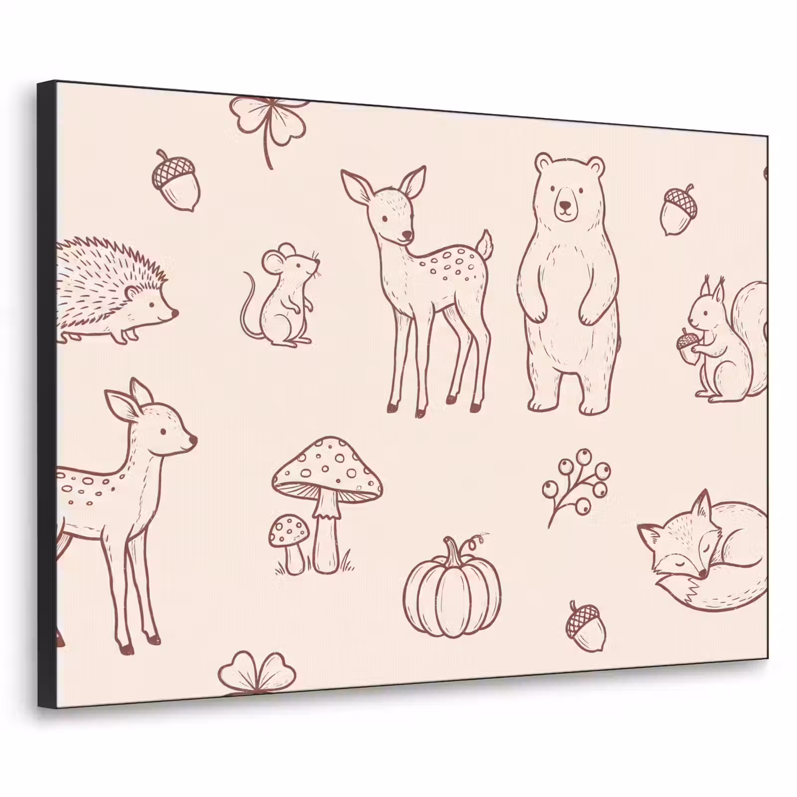 Art Frame - Tiere – Wald – Natur – Skizze – Muster — 1