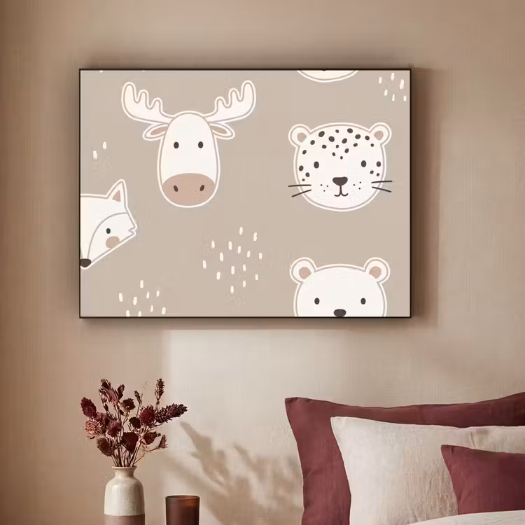 Art Frame - Tiere – Muster – Illustration – Modern – Beige — 2