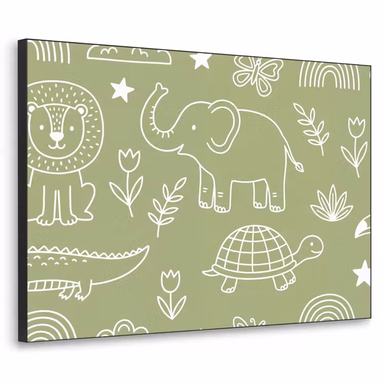 Art Frame - Tiere – Muster – Illustration – Natur – Grün — 1
