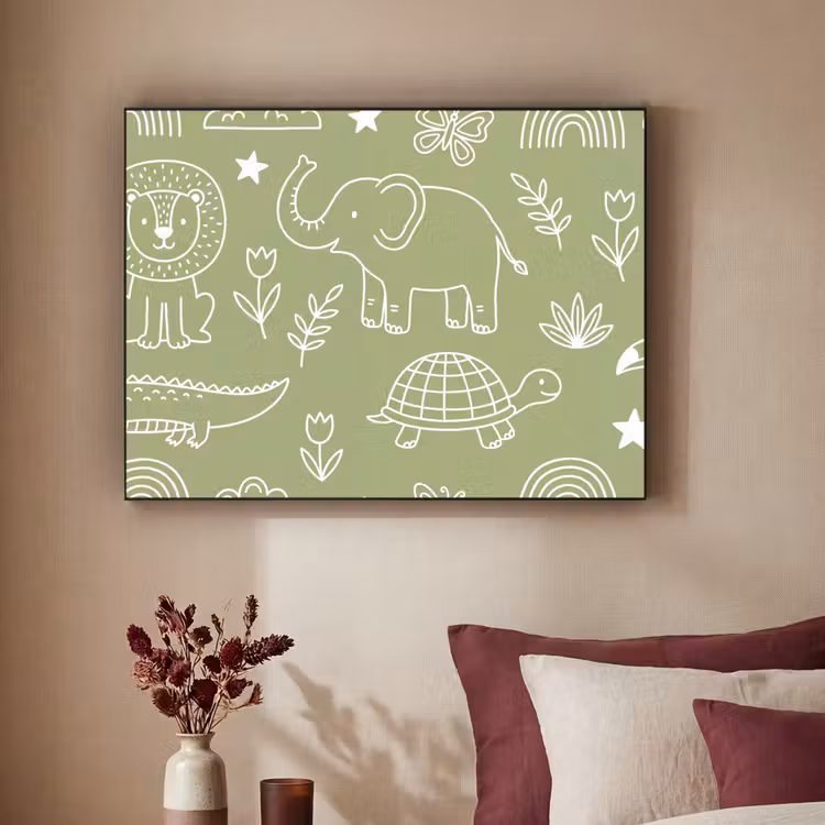Art Frame - Tiere – Muster – Illustration – Natur – Grün — 2