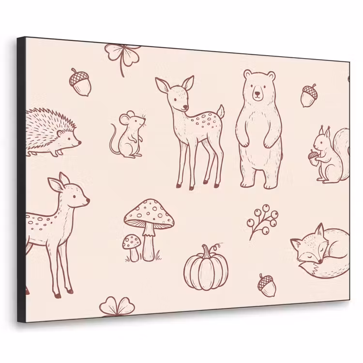 Art Frame - Tiere – Wald – Natur – Skizze – Muster — 1