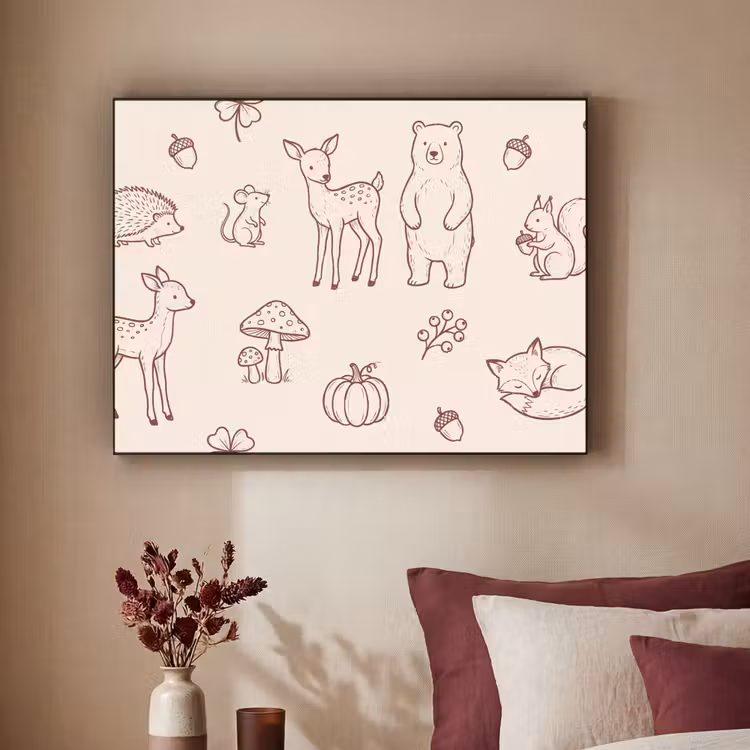 Art Frame - Tiere – Wald – Natur – Skizze – Muster — 2