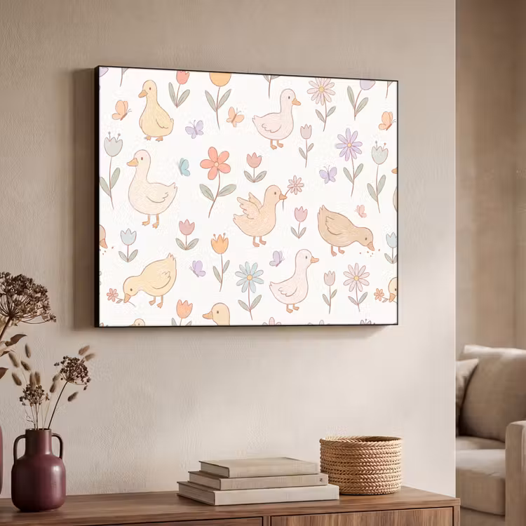 Art Frame - Vogel – Blumen – Muster – Pastell – Tiere — 3