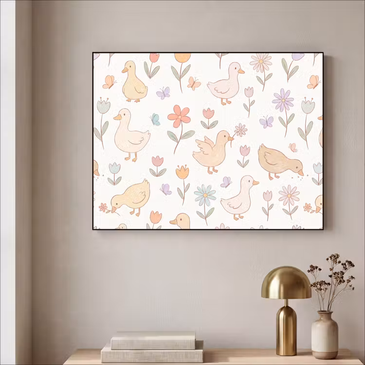 Art Frame - Vogel – Blumen – Muster – Pastell – Tiere — 4