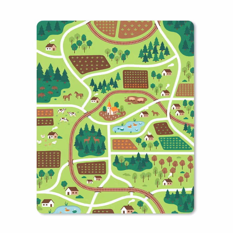 Mauspad - Landschaft – Tiere – Illustration — 1