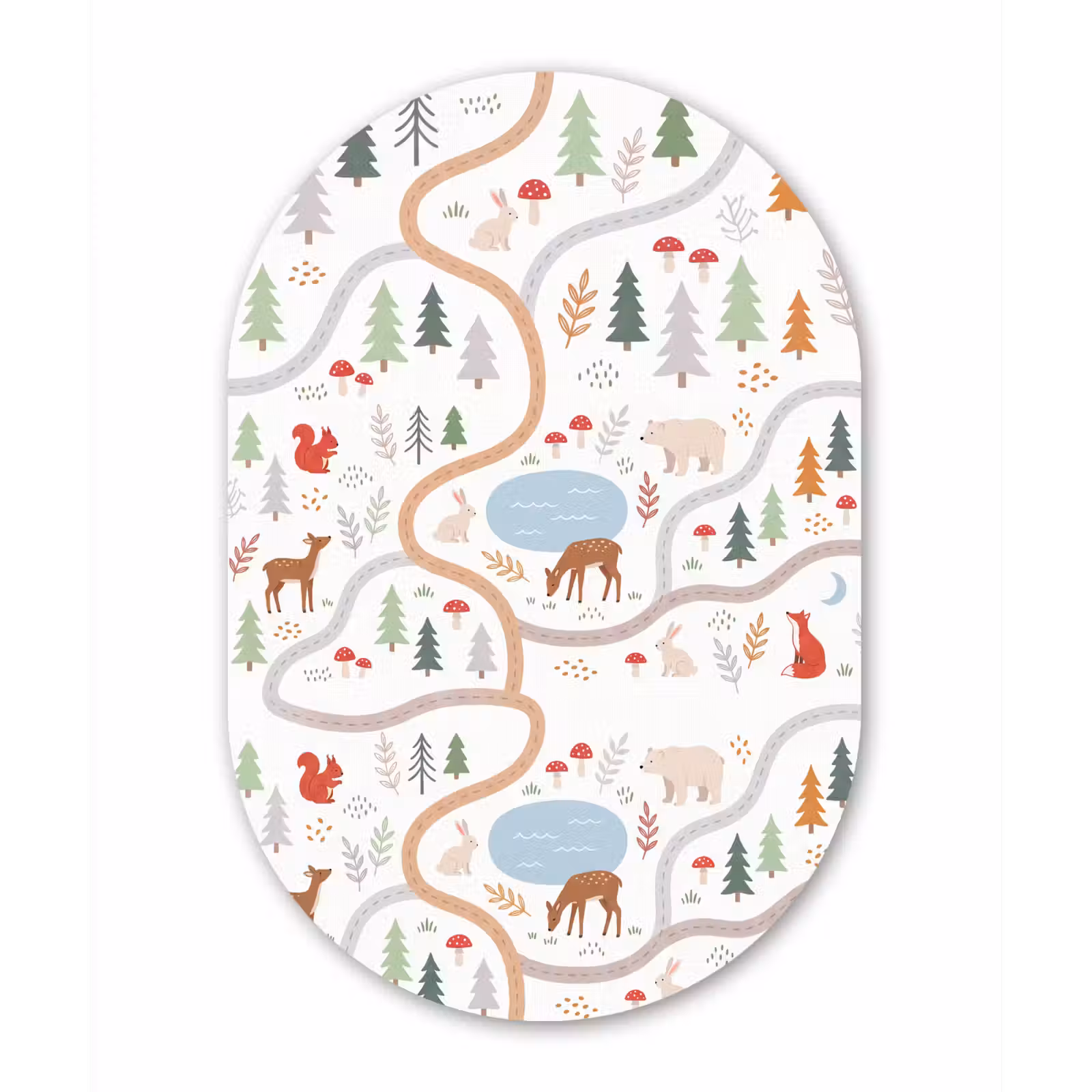Forexbild Oval - Tiere – Wald – Illustration — 1