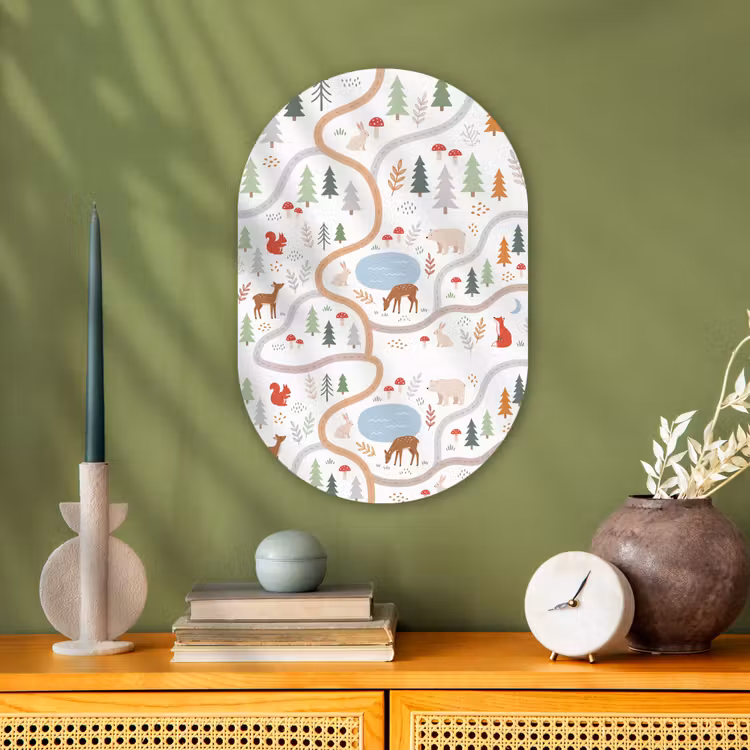 Forexbild Oval - Tiere – Wald – Illustration — 3