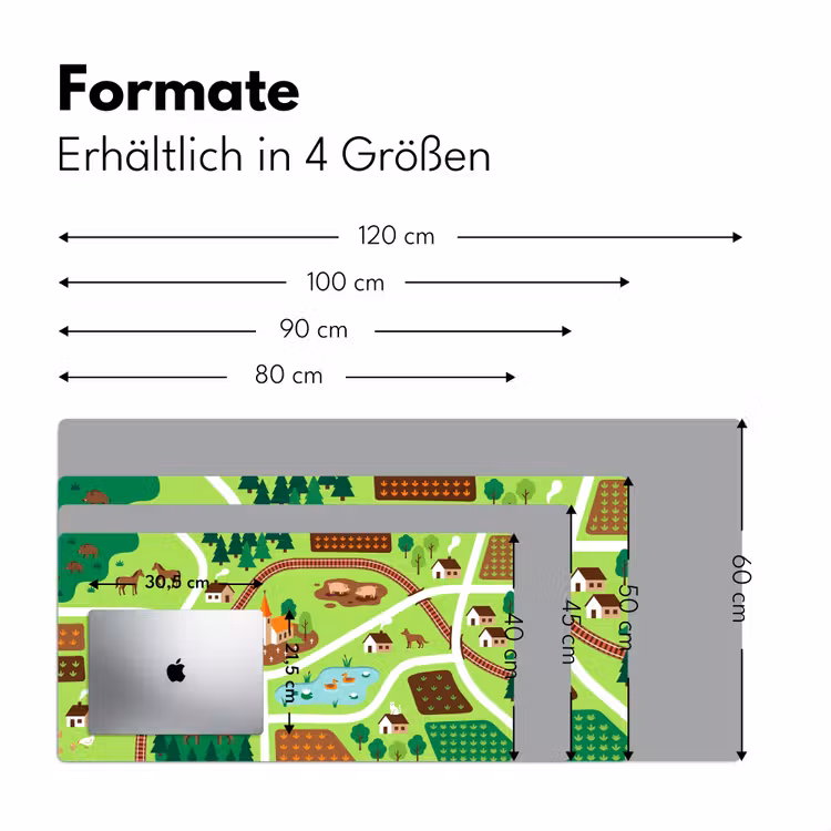 Schreibtischunterlage - Landschaft – Tiere – Illustration — 5