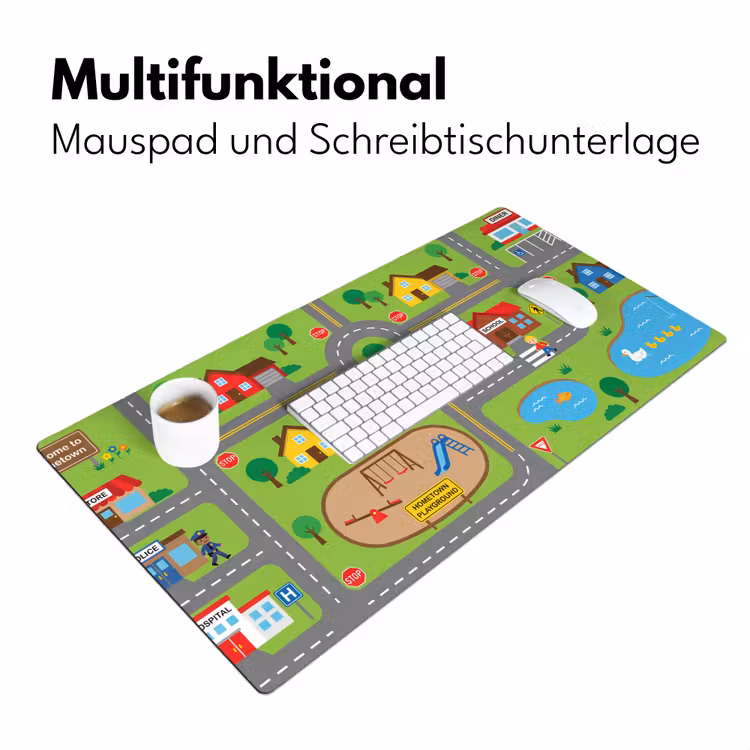 Schreibtischunterlage - Stadt – Straßen – Karikatur — 4