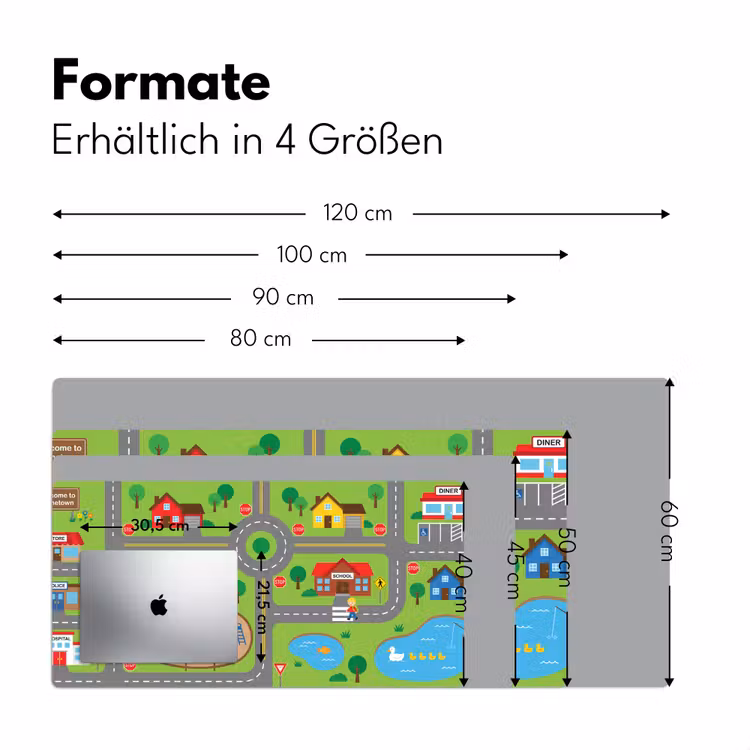 Schreibtischunterlage - Stadt – Straßen – Karikatur — 5