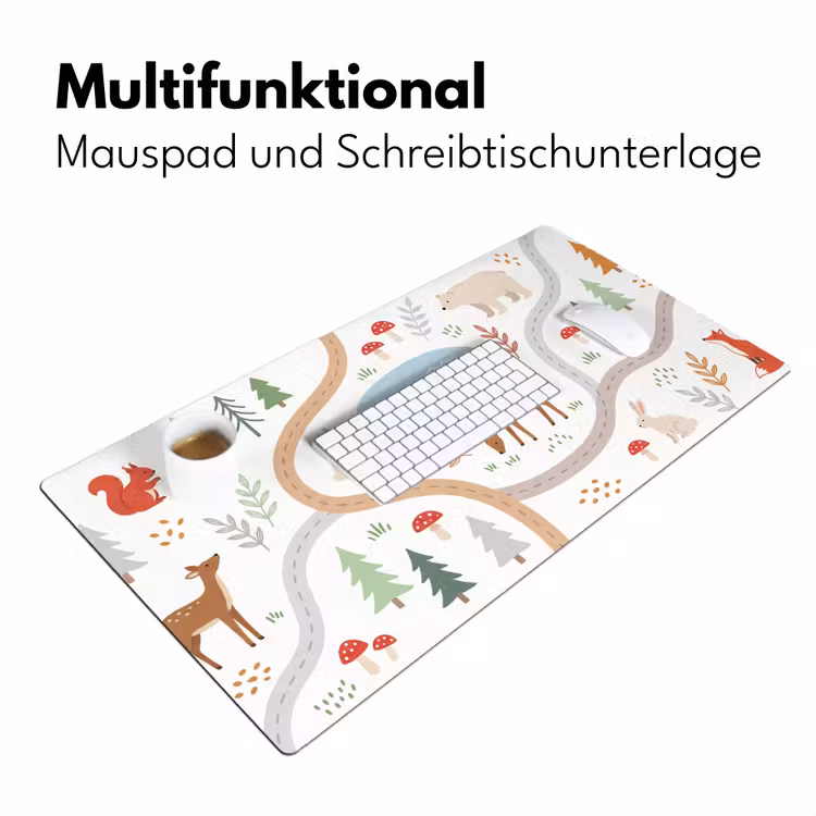 Schreibtischunterlage - Tiere – Wald – Illustration — 4