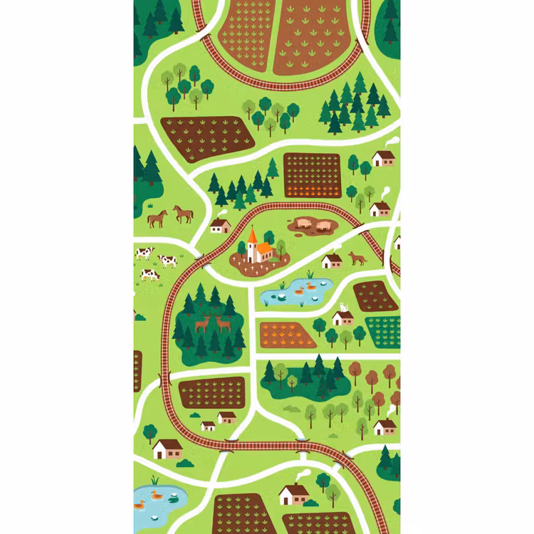 Tapete - Landschaft – Tiere – Illustration — 2