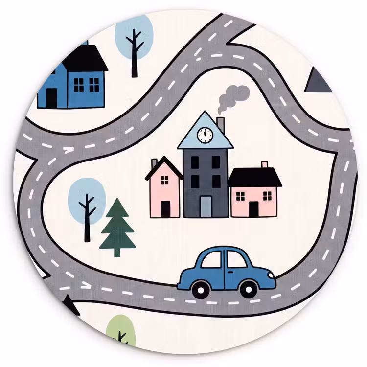 Forexbild Rund - Karte – Stadt – Kinderfreundlich — 1