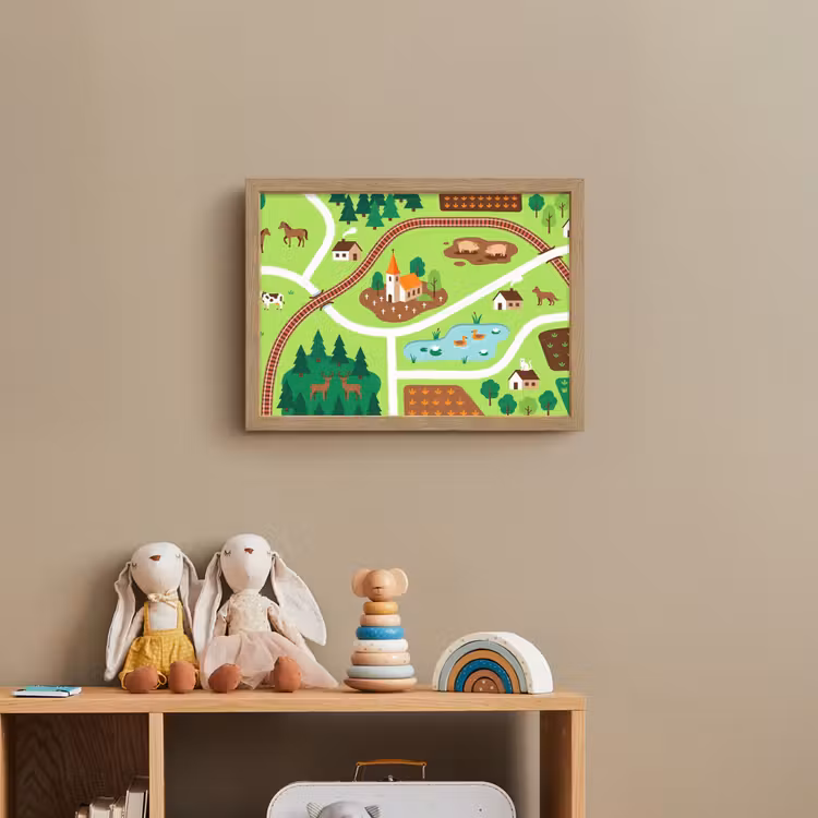 Nachtlicht Kinder - Landschaft – Tiere – Illustration — 3