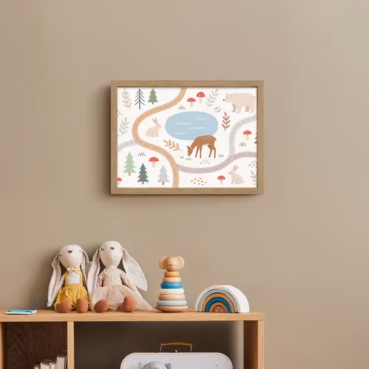 Nachtlicht Kinder - Tiere – Wald – Illustration — 3