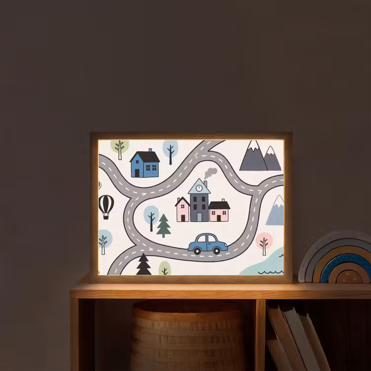 Nachtlicht Kinder - Karte – Stadt – Kinderfreundlich — 2