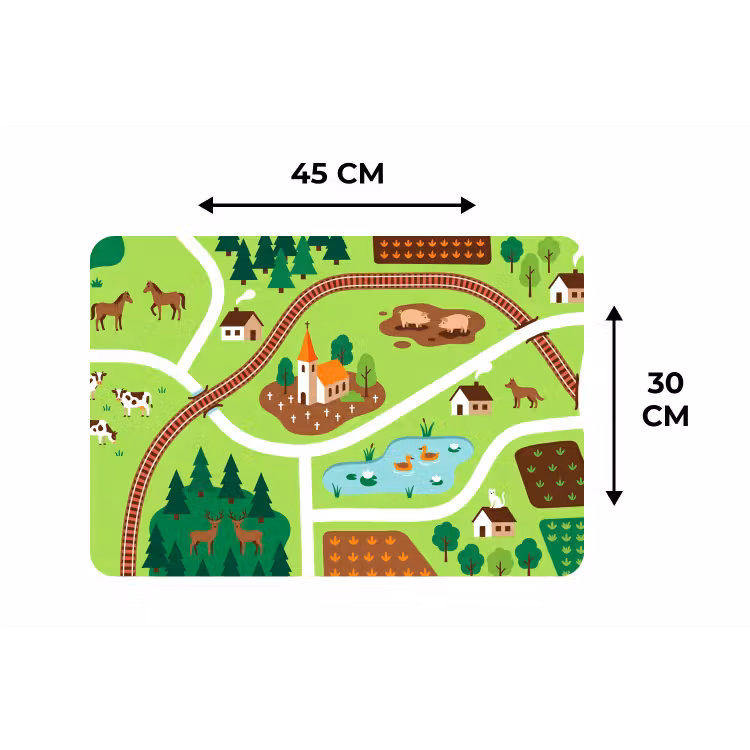 Tischset - 6 Stück - Landschaft – Tiere – Illustration — 3