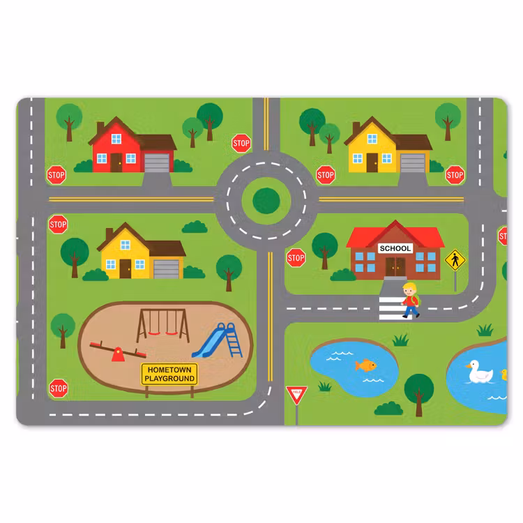 Tischset - 6 Stück - Stadt – Straßen – Karikatur — 6