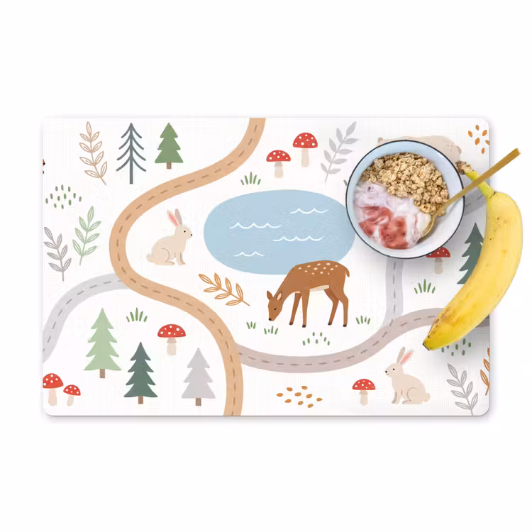 Tischset - 6 Stück - Tiere – Wald – Illustration — 1