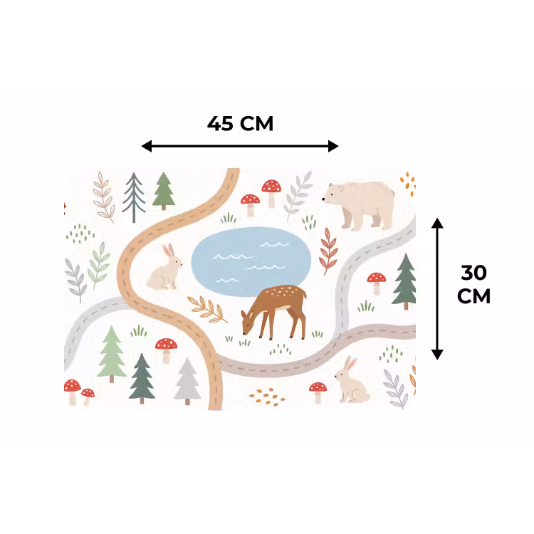 Tischset - 6 Stück - Tiere – Wald – Illustration — 3