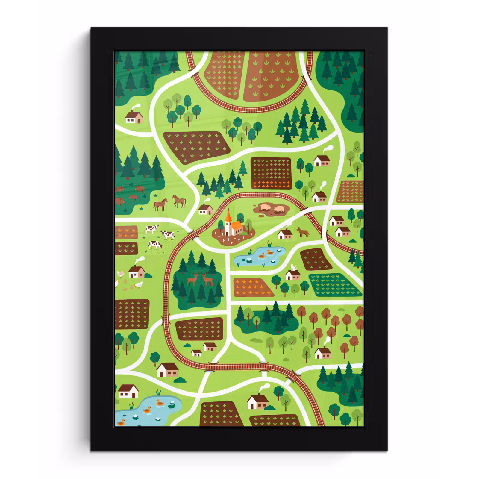 Bilder mit Rahmen - Landschaft – Tiere – Illustration — 1