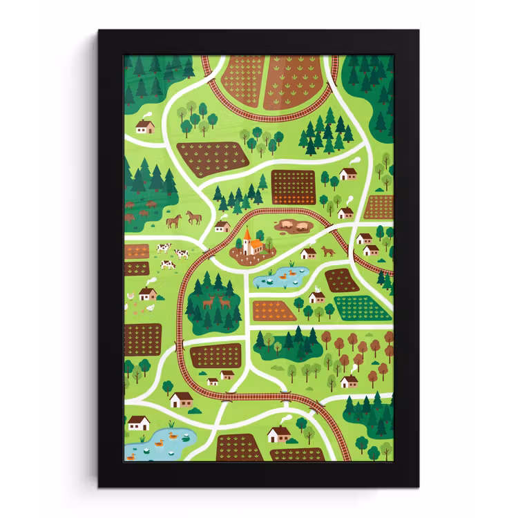 Bilder mit Rahmen - Landschaft – Tiere – Illustration — 1