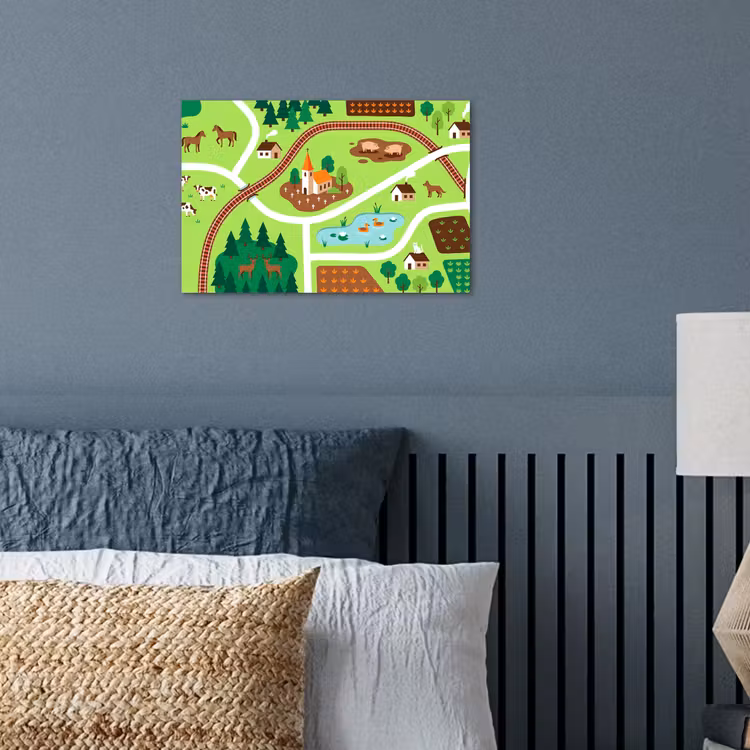 Poster - Landschaft – Tiere – Illustration — 3
