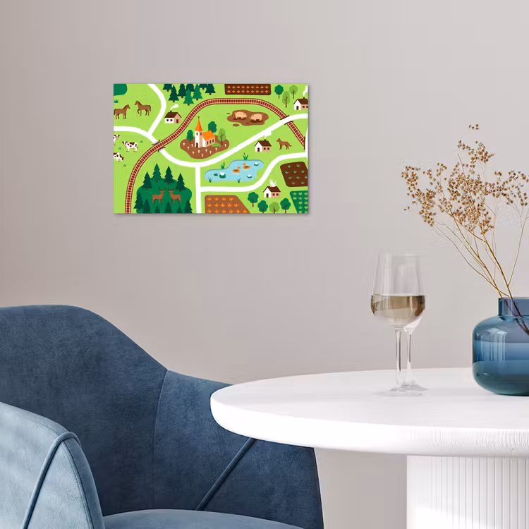 Poster - Landschaft – Tiere – Illustration — 4