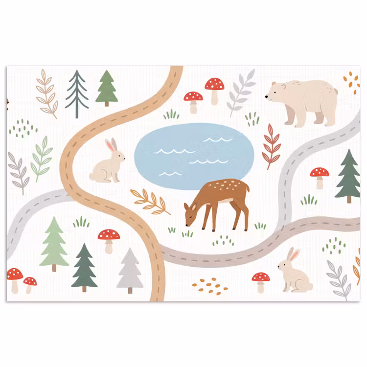Poster - Tiere – Wald – Illustration — 1