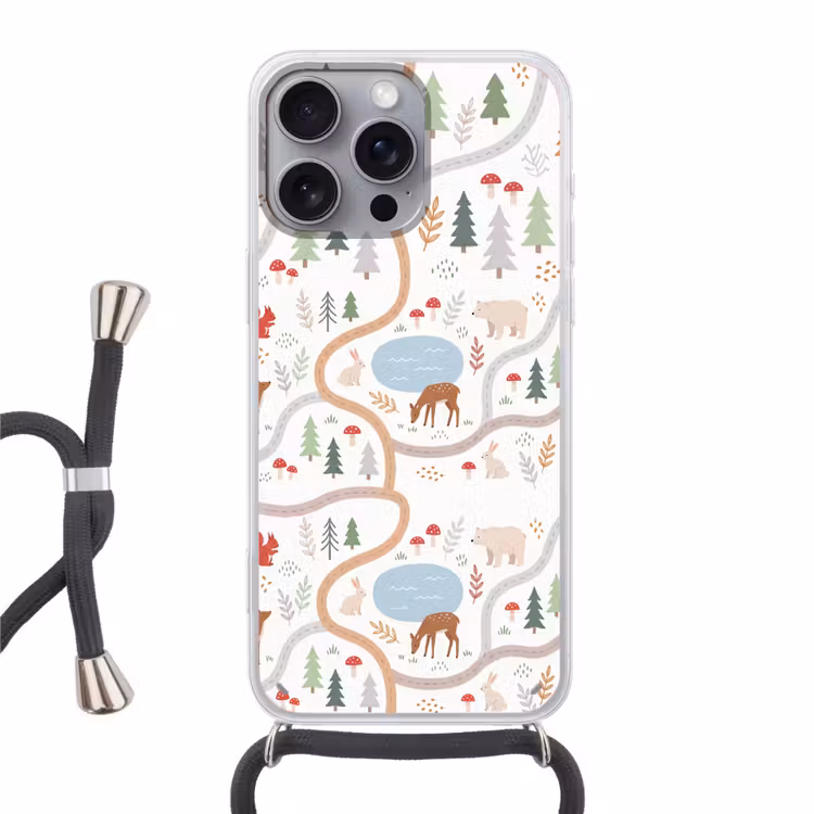 Handyhülle mit Band - Tiere – Wald – Illustration — 1