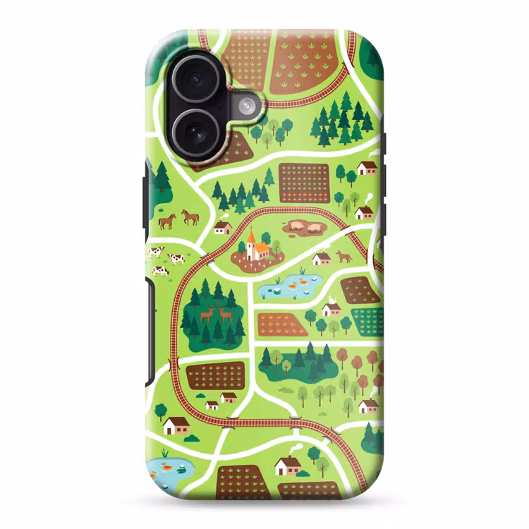 Handyhülle Toughcase - Landschaft – Tiere – Illustration — 1