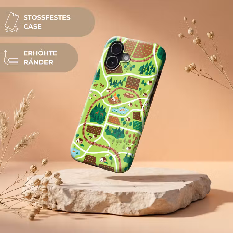 Handyhülle Toughcase - Landschaft – Tiere – Illustration — 5