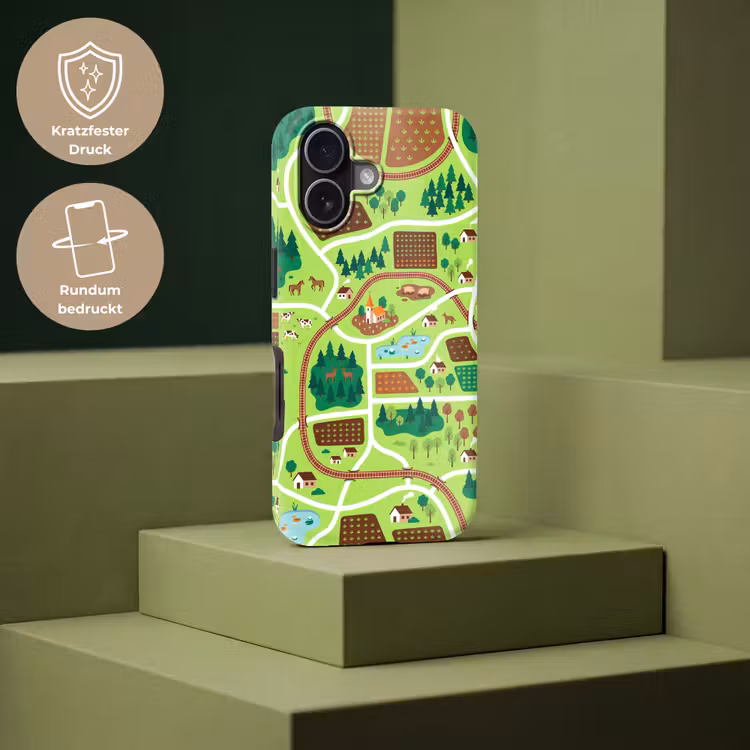 Handyhülle Toughcase - Landschaft – Tiere – Illustration — 7