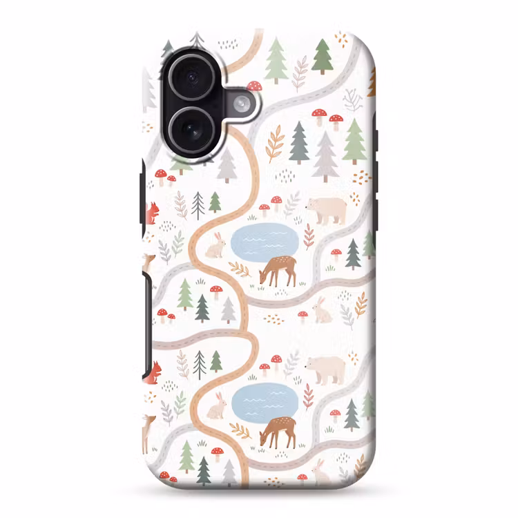 Handyhülle Toughcase - Tiere – Wald – Illustration — 1