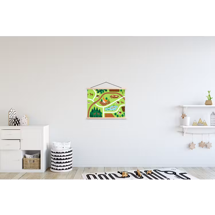 Stoffbild - Landschaft – Tiere – Illustration — 2